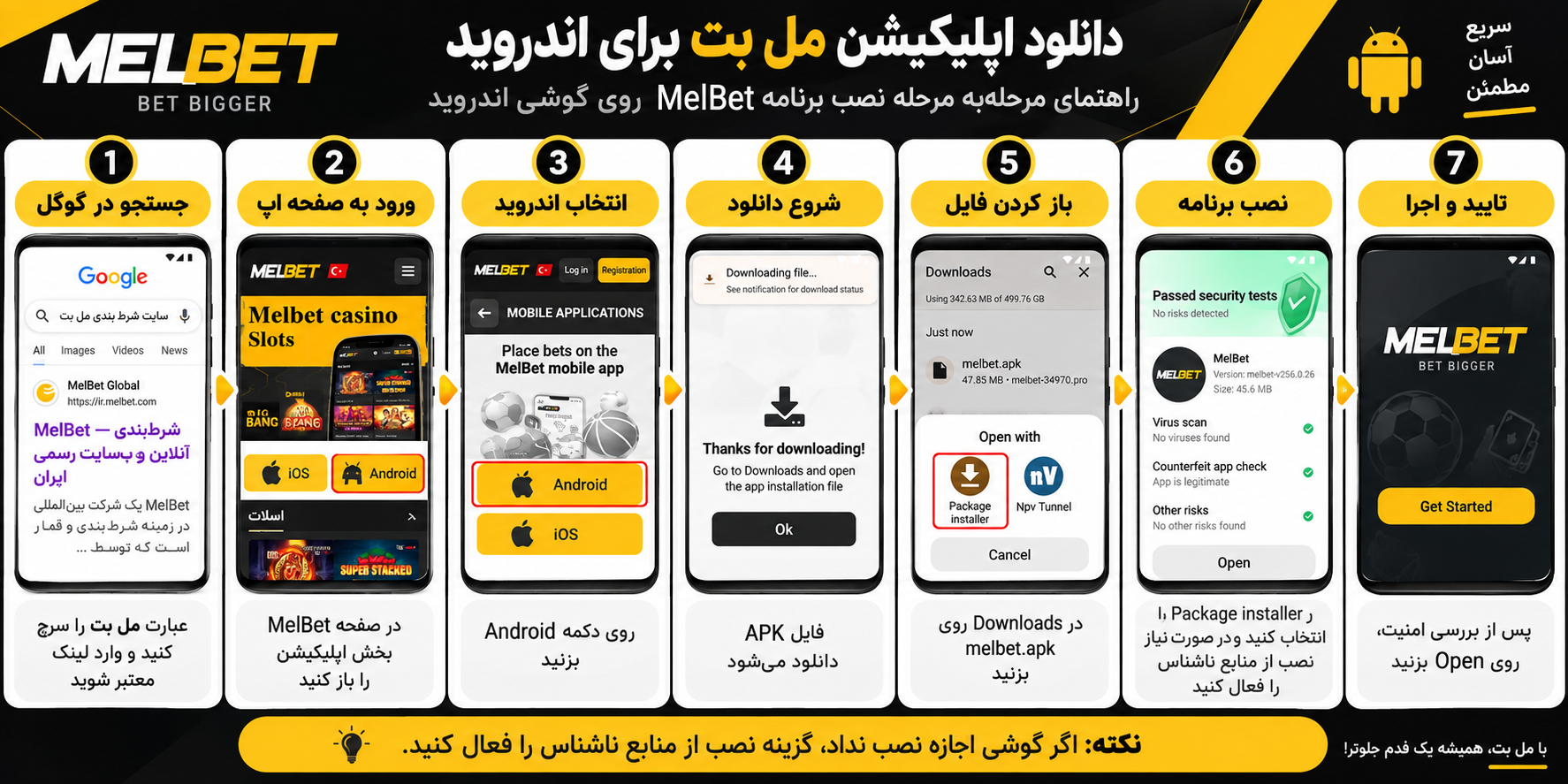 دانلود اپلیکیشن مل بت MelBet برای اندروید و آیفون 